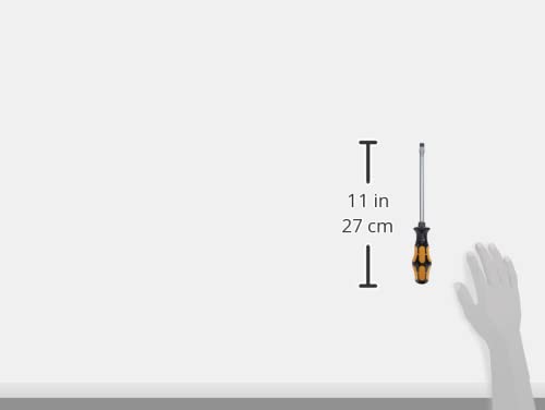 Wera Kraftform Plus 932 A Slotted Screwdriver - 10mm Head, 7" Blade Length, Multicolor
