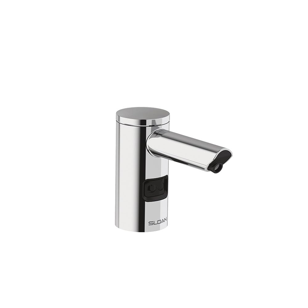 Sloan ESD-2000 Deck-Mounted Foam Soap Dispenser - Infrared Sensor Activated, Polished Chrome Finish, Battery Powered, Modular One-Piece Construction, 3346089