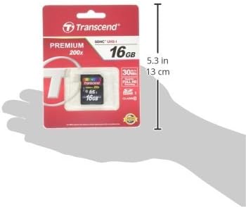 Transcend 16GB 10 30MB/S (TS16GSDHC10) SDHC Class Flash Memory Card Up