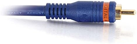 C2G 3 1 Count, C2G 29114 Legrand Velocity S/PDIF Cable, Blue Digital Audio Coax Cable, Foot Digital Audio Cable to Use