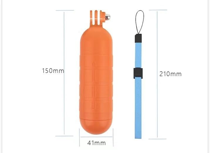 Reflex Camera 513, Swimming Floating Hand Grip for GoPro Hero DJI Osmo Action Waterproof Orange Buoyancy Stick