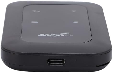 LICAEVEY 4G 300Mbps 10h 10 Portable WiFi Hotspot, High Speed Mobile Router with SIM Card Slot and Indicator Display