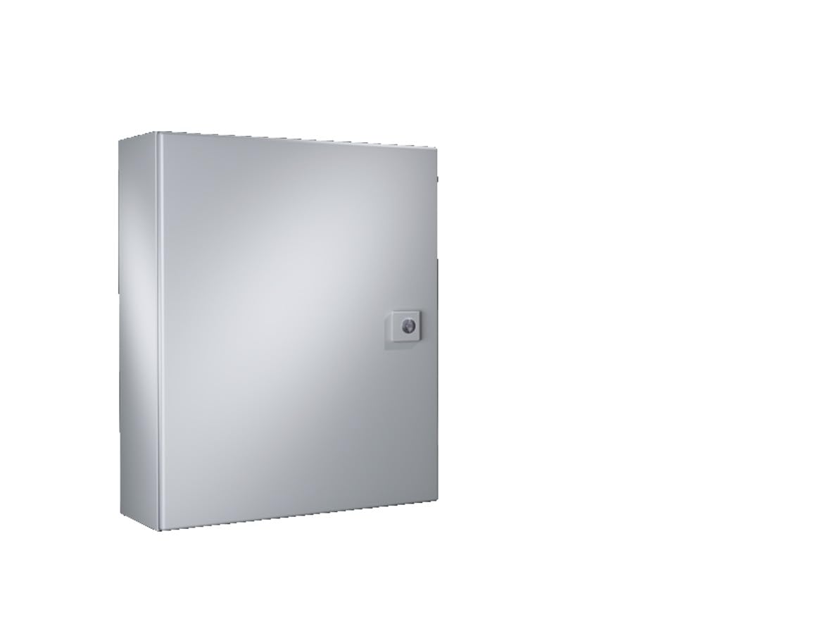 Rittal 1034.250, WM wall-mounted enclosure, Single Door, Carbon Steel, 15.7" Height x 11.8" Width x 8.27" Depth