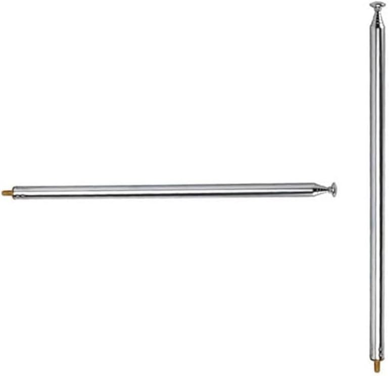 XVTHOAKU 7 M3 Sections Telescopic AM FM Stainless Steel Male Thread Antenna Portable Radio Antenna Replacement