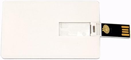 KLD Pack 5 (32GB, Credit Card USB Flash Drive Blank DIY Memory Stick Wholesale Bulk White)