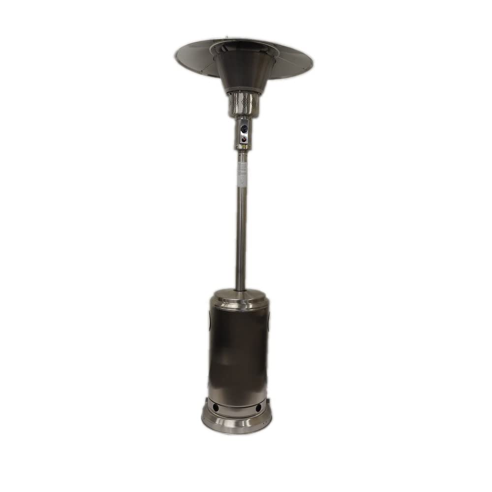 AZ Patio Heaters Commercial Patio Heater in Stainless Steel with 33" Shield