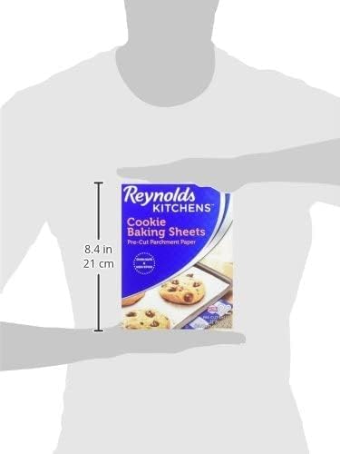 Reynolds Kitchens Parchment Paper Baking Sheets - Pre-Cut, 22 Sheets Per Pack (2 Packs)