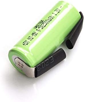 FCQLR 2PCS 1.2V 4/5A 2500mah 17430 4/5 Compatible for Rechargeable Battery A ni-mh nimh Cell with Welding tabs
