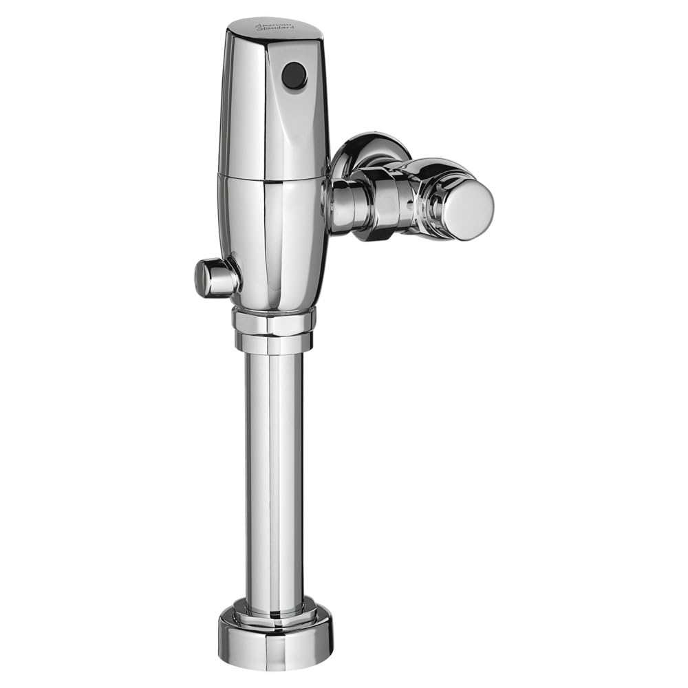 American Standard Flush Valve 6065121.002 Ultima Selectronic Touchless Toilet Flush Valve, Piston-Type, Battery, 1.6 GPF, Polished Chrome
