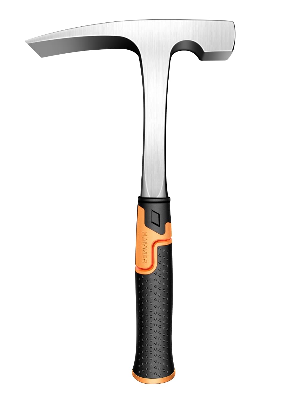 Mason's/Bricklayer'sHammer-32 oz Brick Hammer Masonary Tool- Forged one piece Steel Construction&shock reduction handle(12.7inch)