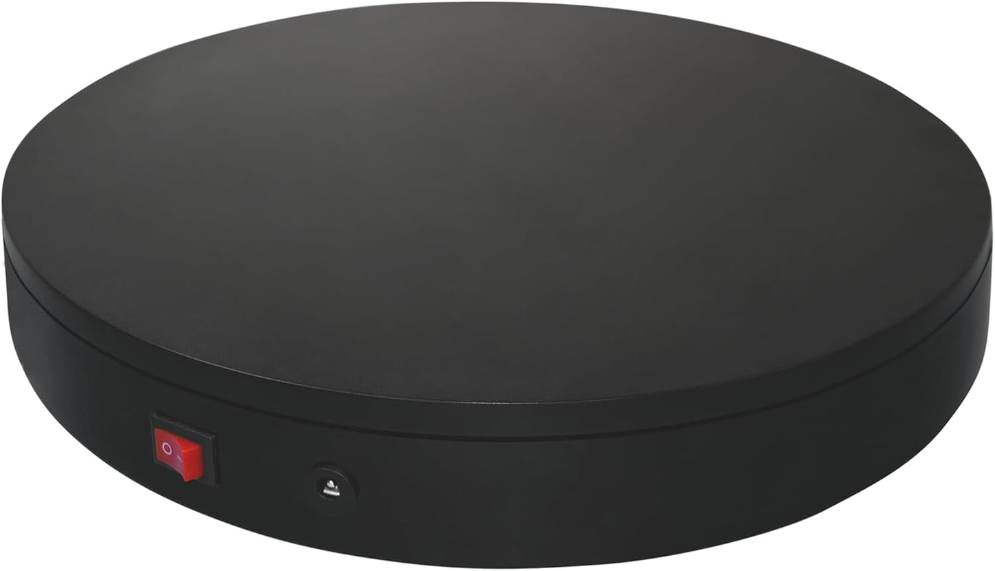 Foxvee 360 3D Scan,Photography,Showcase(7.87inch/Black) Remote-Controlled Motorized Turntable,Motorized Rotating