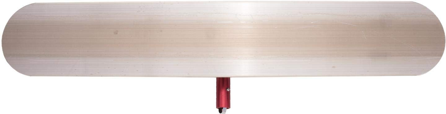 MARSHALLTOWN QLT 48 Inch Magnesium Bull Float with Rock-It 2.0 Bracket, Extruded Alloy Blade, Round End, Concrete Bull Float for Finishing, Concrete Tools, Made in USA, MB48RR