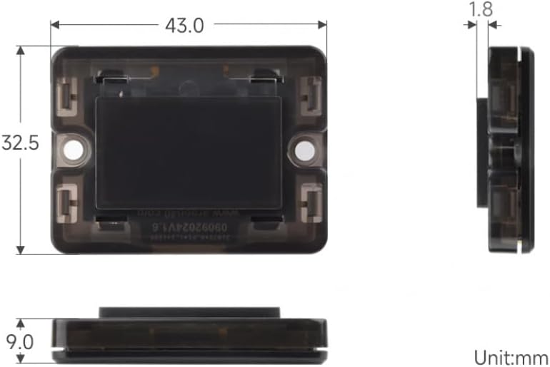 AmpOhm360 0.96 Inch 128x64 SKU-30953 Industrial OLED Display Module Resolution for System Monitoring Compatible