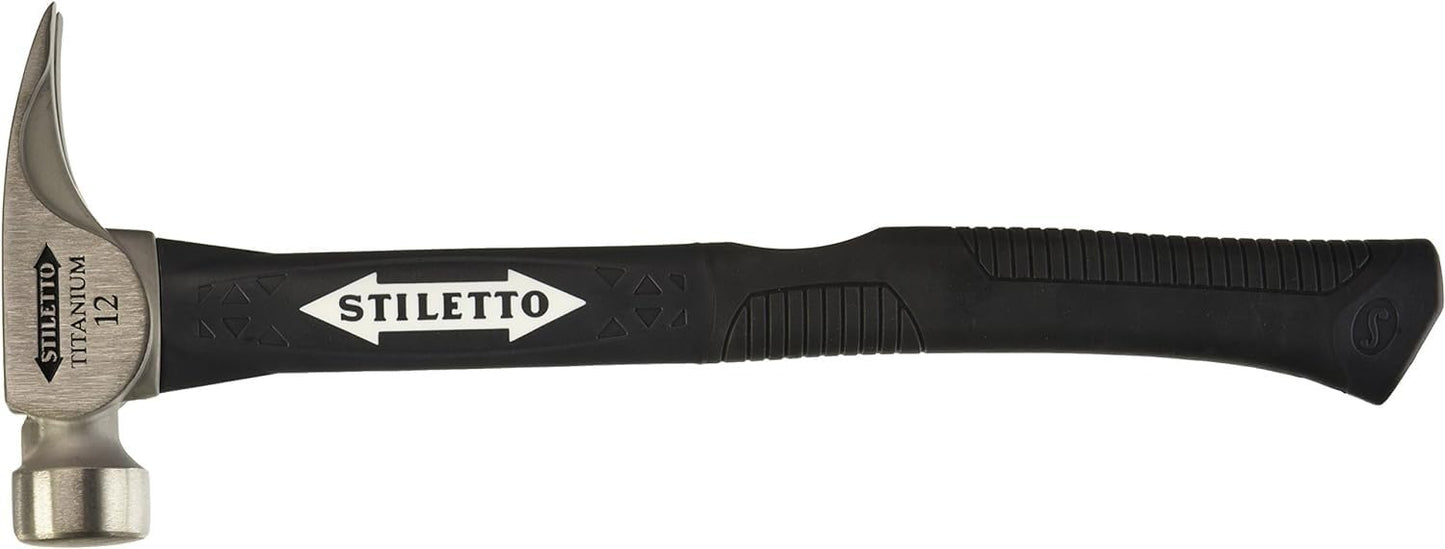 Stiletto TI12SC-F 12 oz Ti Smooth Face with Curved Poly-Fiberglass Handle, 16"