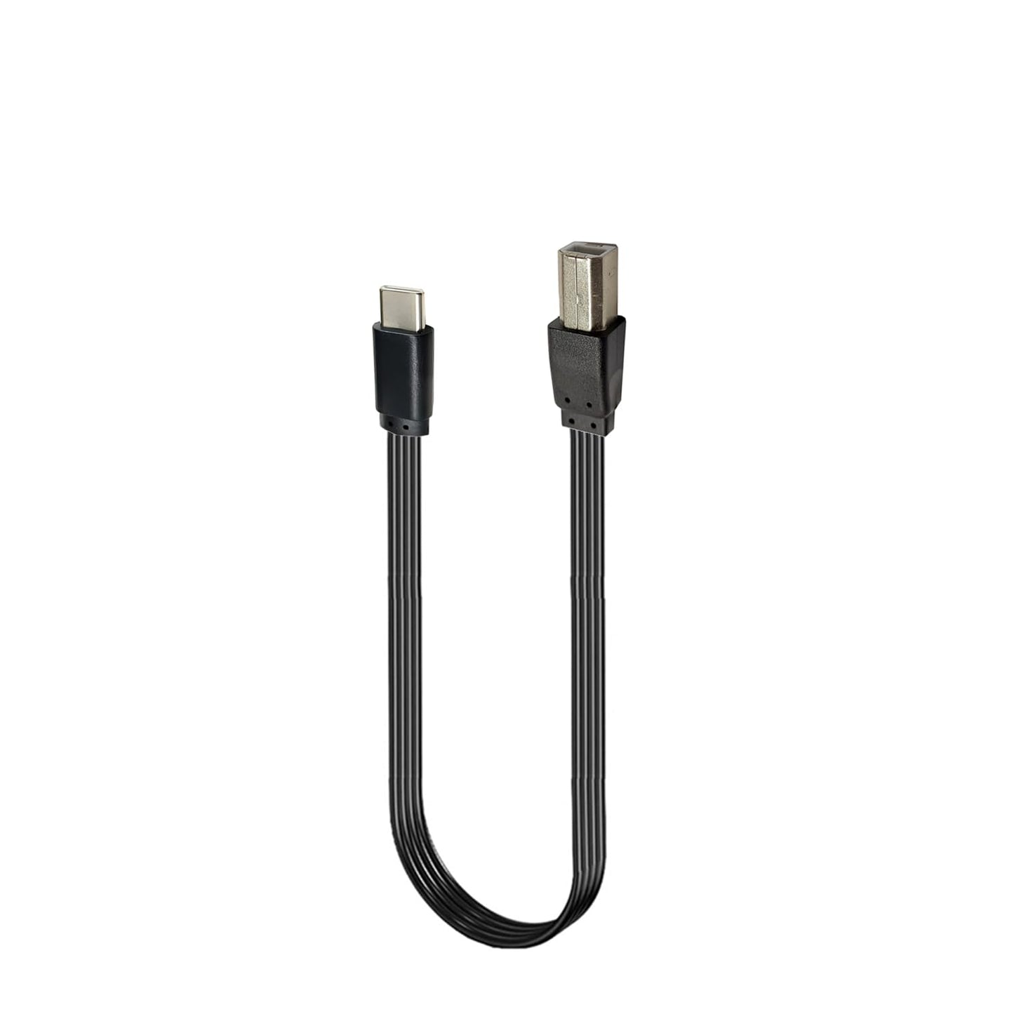 STUPDOLERI (OTGCMST-BMST, 30CM) USB B to USB C Printer Cable, Nylon Braided, USB C MIDI Cable Compatible for MacBook