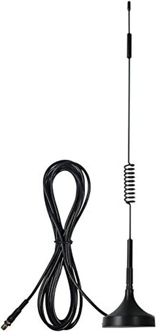 SureCall 12" Wide Band Magnetic Roof-Mount Antenna for Vehicles with FME-Female Connector - Black