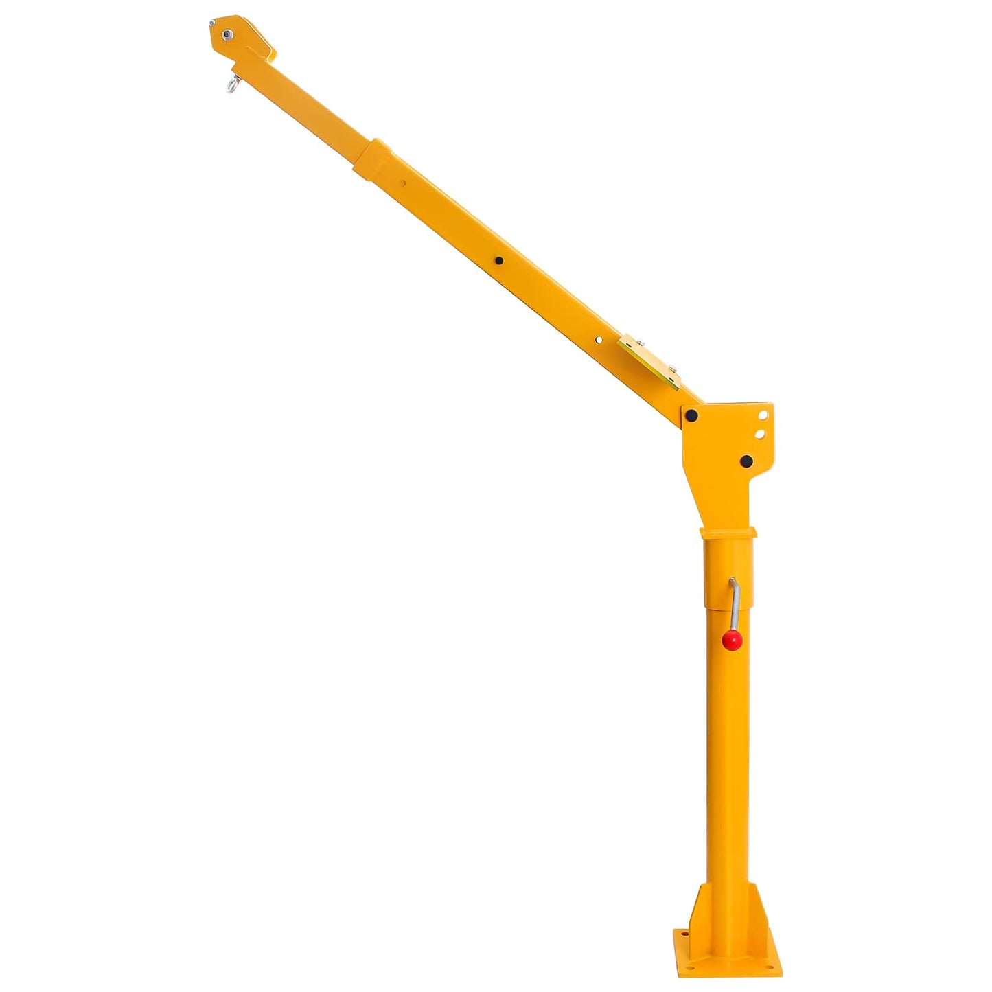 Migoda Davit Crane, 1100 lbs Truck Crane, 360° Swivel Manual Crane for Truck, Crane Hitch for Lifting Goods in Construction, Forestry, Factory, and Transport