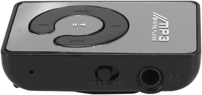 Ruitutedianzi Mp3 8GB Mini Mirror Clip USB Digital Music Player Support SD TF Card Black