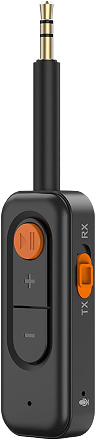 LYANGET 5.4 Latency,3.5MM Bluetooth Audio Transmitter Receiver with Low AUX Bluetooth Car Adapter with Built