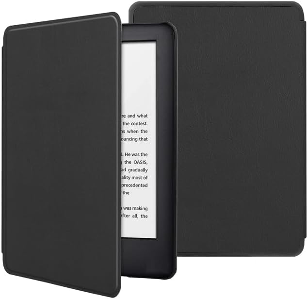 Saycker 7 Inch Kindle Cover,Protective Case for E Book Readers,Slim Design, Soft Inner (Black)
