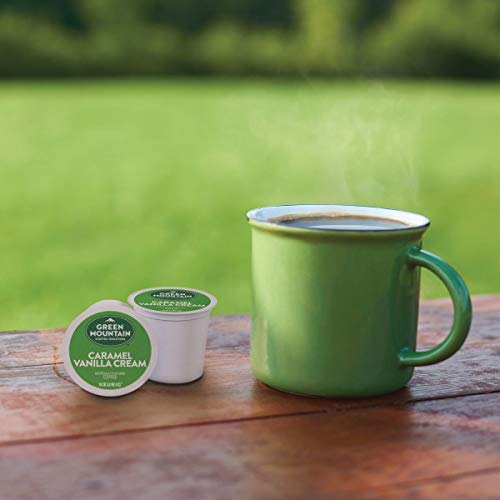 Green Mountain Coffee Roasters Caramel Vanilla Cream Coffee - Light Roast K-Cup Pods, 96 Count