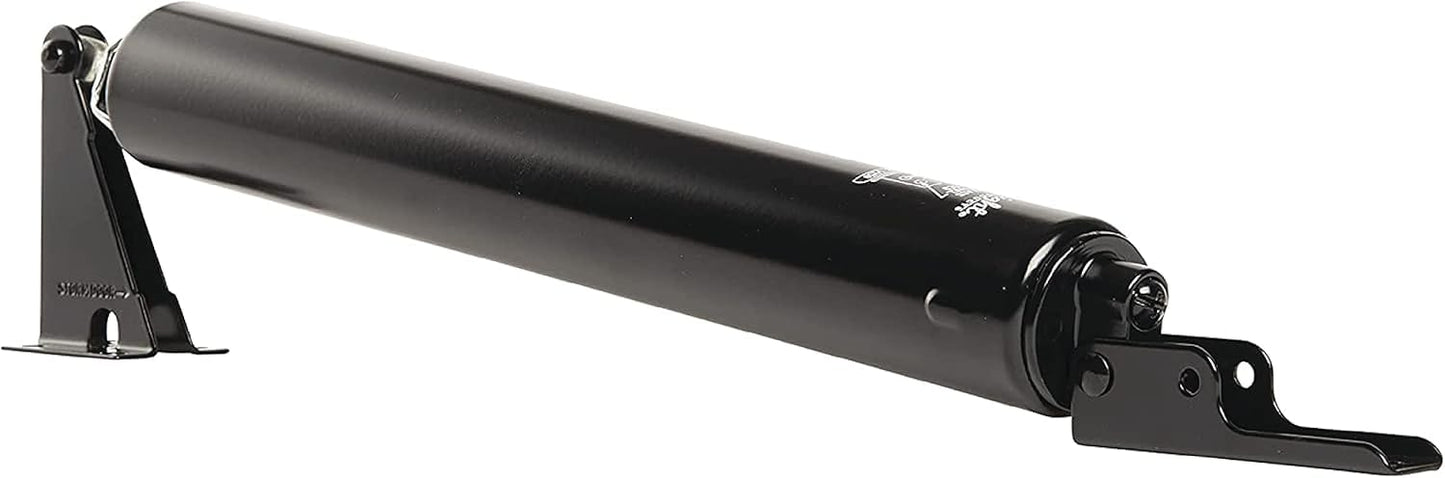 Wright Products Heavy-Duty Pneumatic Storm Door Closer – Durable, Adjustable, Quiet-Closing with Hold-Open Feature (Transitional, Black)