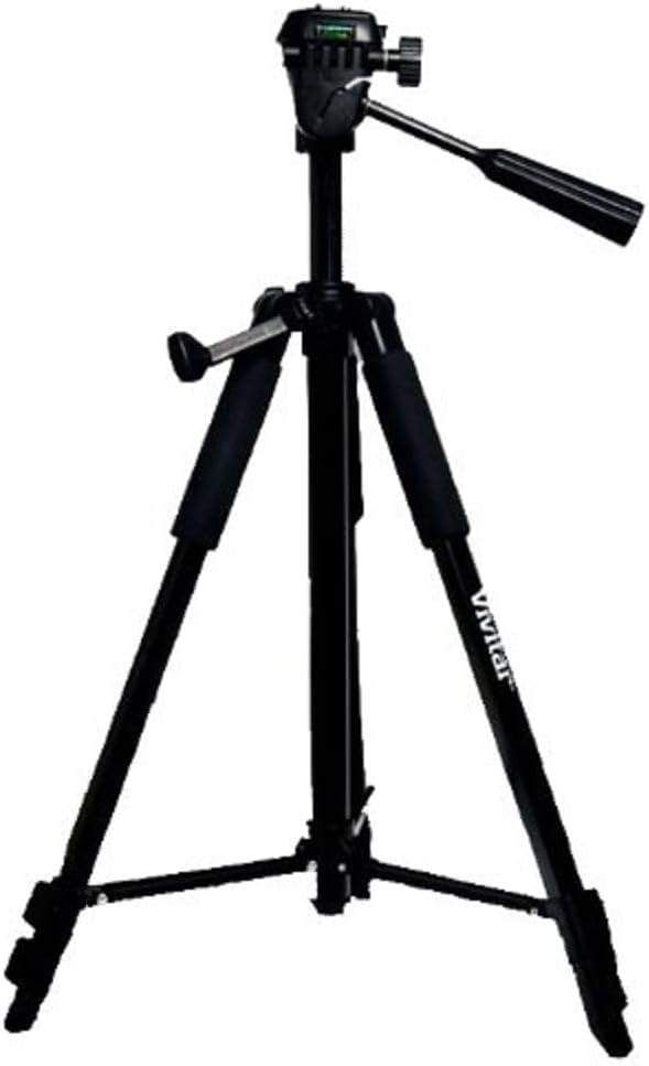 Vivitar 57-Inch 5 VIV-VPT-2457, Tripod, Three Way Fluid Pan Head, Quick Release Mount, Supports up to Pounds of Weight