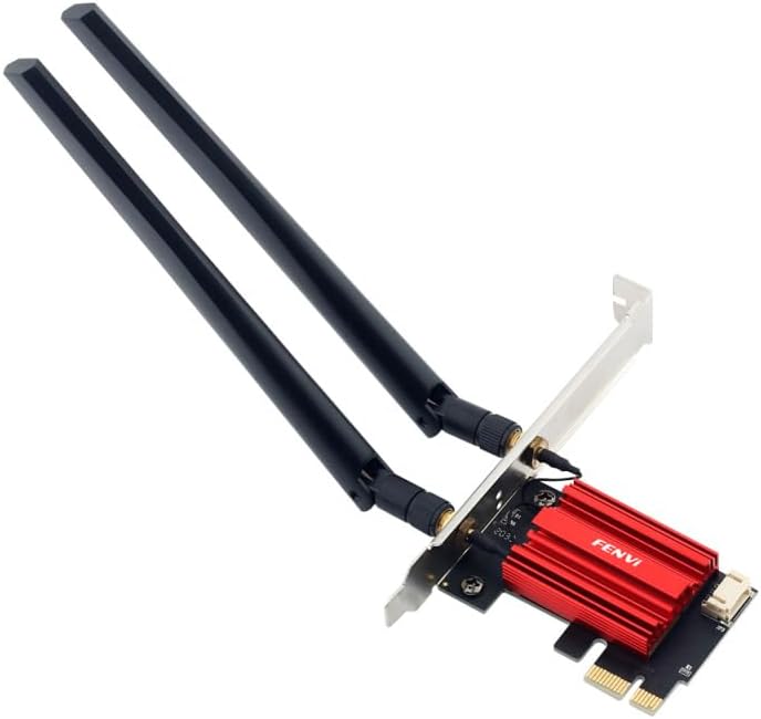 F FENVI FV-AC1200S AC1200 2.4G/5G 4.0 7/10/11, 4K FENVI PCIe WiFi Card Dual Band Bluetooth Wireless Network Adapter