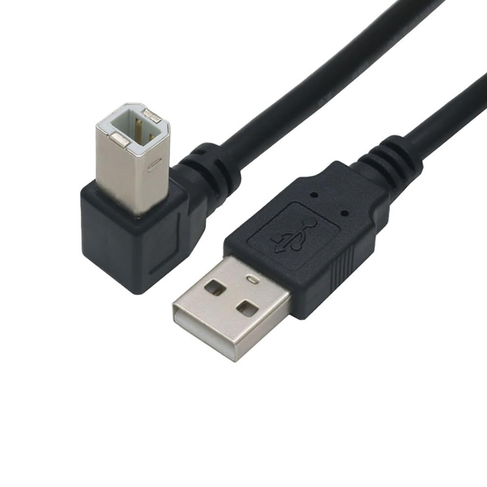 Tivid 59inch 2.0 90 2.0 480Mbps 4.9Feet) USB High Speed Printer/Scanner Right Angle Cable USB Printer Cable Degree USB