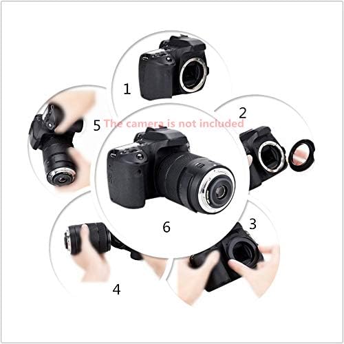 AMOPOFO 52mm-EOS M1 M2 M3 M5 M6 M10 M50 M100,Macro M Macro Reverse Mount Adapter Ring,& for Canon EOS M Mount