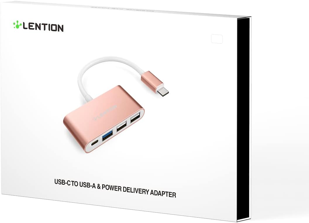 LENTION 4-in-1 3.0, 2.0 2025-2016 (M1-M5), 17-15 (C13, USB-C Hub with Type C, USB USB for MacBook Pro iPhone New Mac