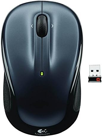 Logitech M325 Wireless Mouse - Dark Silver with Hidden USB Adapter