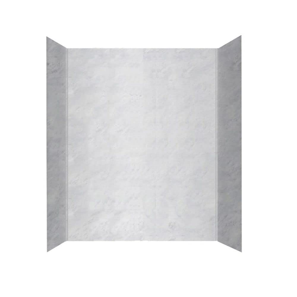Swan SS00603.130 30-in L x 60-in W x 60-in H Solid Surface Bathtub Wall Kit, Ice