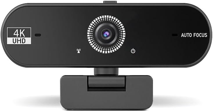 Generic 4K Hprosper Webcam with Microphone for PC, Wide Angle Computer Camera USB Streaming Webcam, Plug & Play