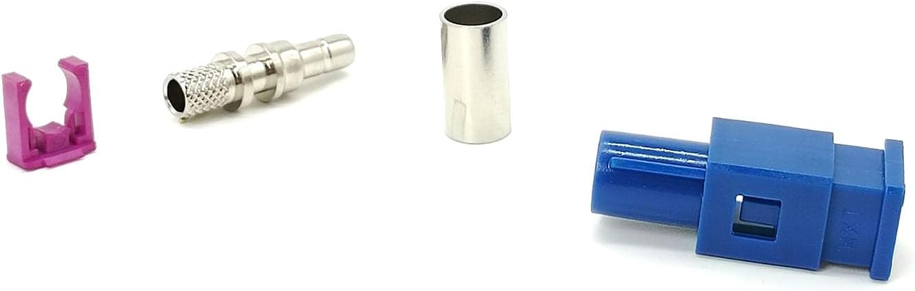 RG58 RF Coaxial Cable Connector, Fakra Video Connector C Male Cable Connector for Car XM Radio GPS Telematics