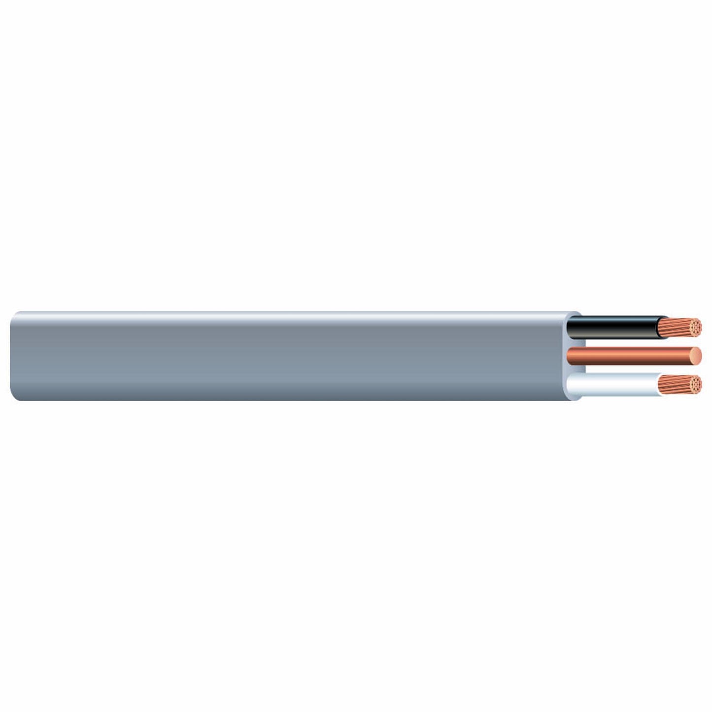 Woods Southwire 13056728 100ft 10/2 AWG Solid UF-B Type Underground Feeder and Branch Circuit Cable with Ground Wire, Gray