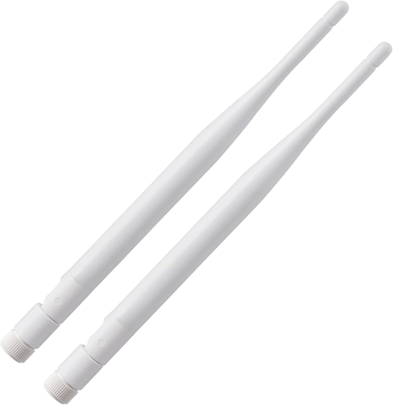Eightwood 2.4GHz 5GHz 6dBi 2-Pack WiFi Antenna for Security Camera Surveillance DVR Recorder WiFi Router, RP-SMA