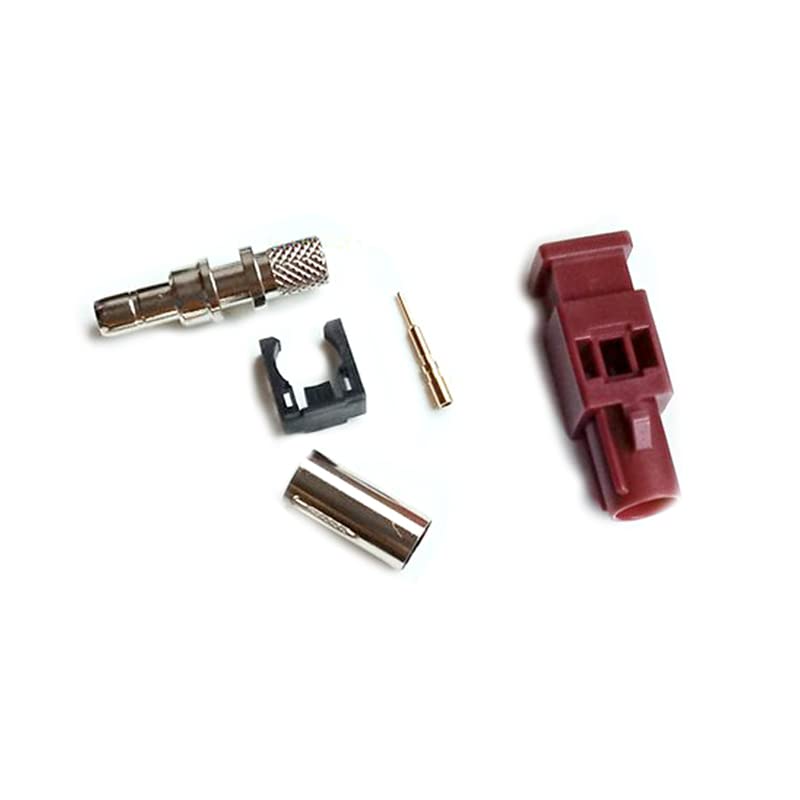RG142 RG223 RF Coaxial Cable Connector, Fakra Video Connector D Male Cable Connector for Car XM Radio GPS Telematics
