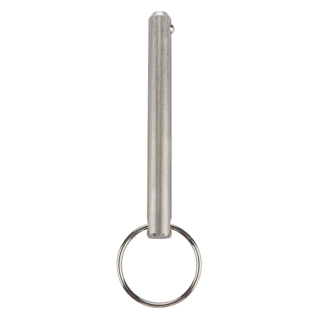 2 Pack Long Quick Release Pin, Diameter 3/8"(9.5mm), Usable Length 3"(76mm), Overall Length 3.6"(92mm), Full 316 Stainless Steel, Bimini Top Pin, Marine Hardware