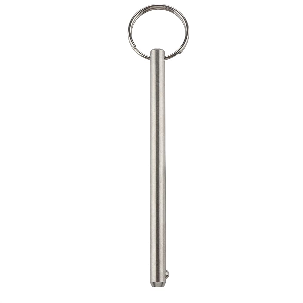 2 Pack Quick Release Pin, Diameter 5/16"(8mm), Overall Length 4.72"(120mm), Usable Length 4.13"(105mm), Full 316 Stainless Steel, Bimini Top Pin, Marine Hardware