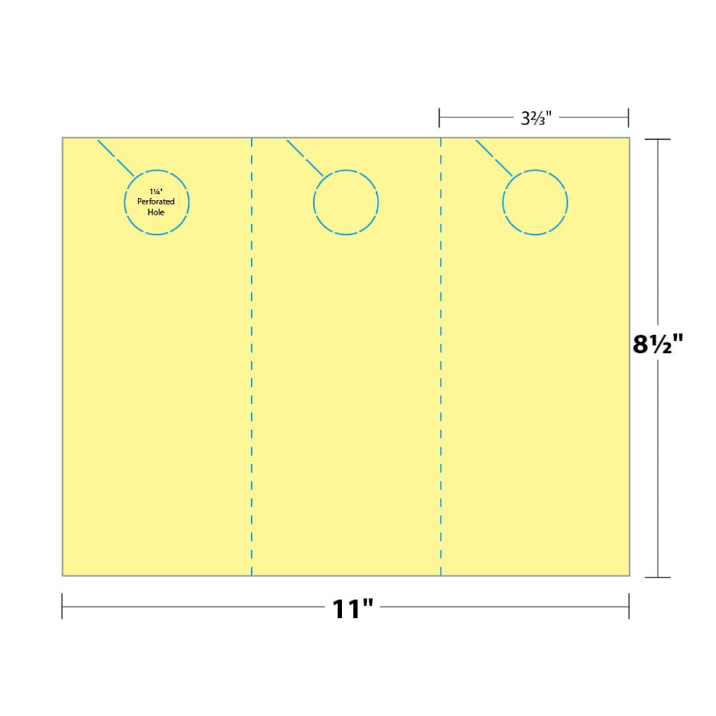 Digital Door Hanger - 3.67" x 8.5", 150 Door Hangers