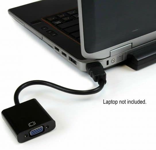 E-Universal Adapter Converter HDMI to VGA Male to Female for Computer, Desktop, Laptop, PC, Monitor, Projector, HDTV