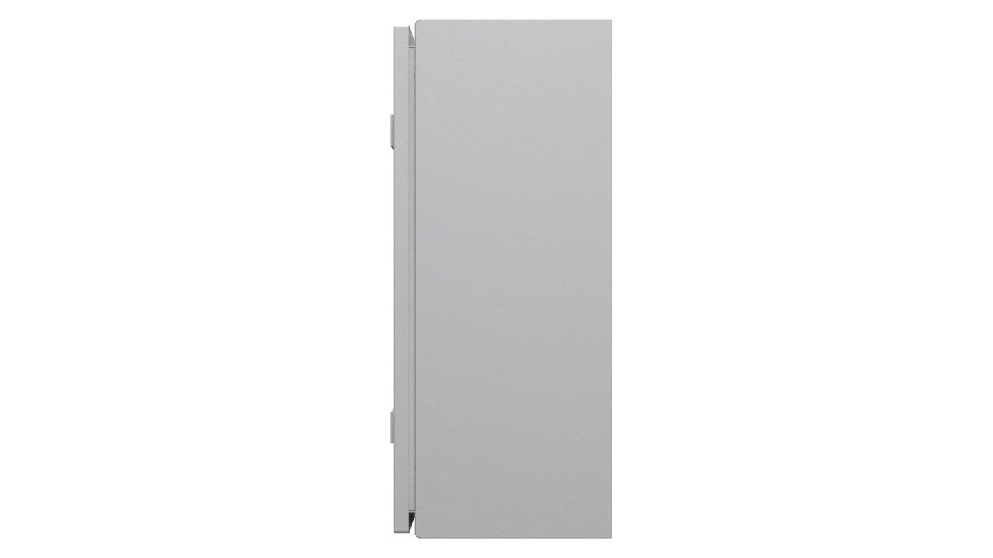 Rittal 1045.250, WM wall-mounted enclosure, Single Door, Carbon Steel, 19.7" Height x 15.7" Width x 8.27" Depth