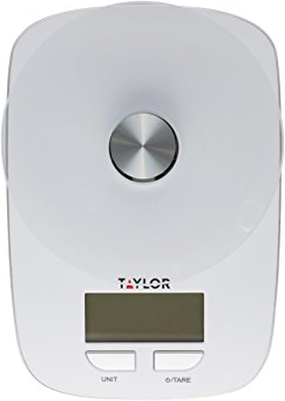 Taylor Precision Products Digital Kitchen Scale - Glass Platform Design, Sleek White Finish