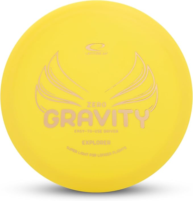 Latitude 64 Gravity Beginner Disc Golf Set | 4 Piece Disc Golf Discs Set | Pure, Fuse, Explorer, Saint | Lightweight, Floating Plastic for Longer Flights | 120-130g (Colors May Vary)