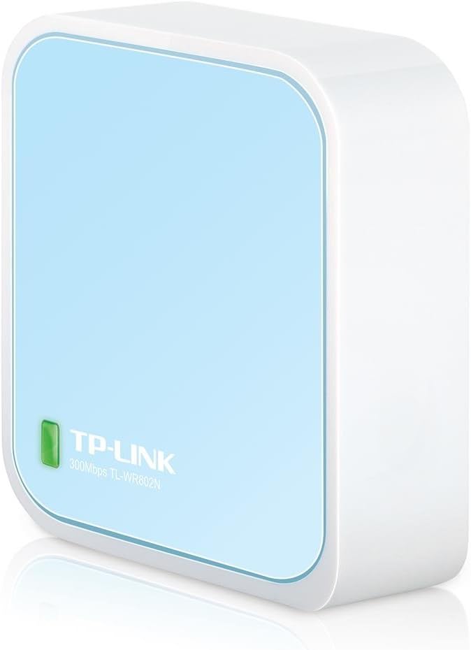TP-Link N300 Router(TL-WR802N) Wireless Portable Nano Travel - WiFi Bridge/Range Extender/Access Point/Client Modes