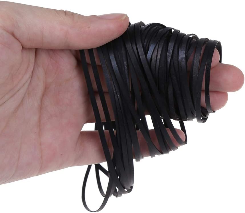 sara-u 50PCS Common Cassette Universal Assorted Flat Rubber Belt Mix Tape Machine Belt for Recorders Walkman CD/DVD