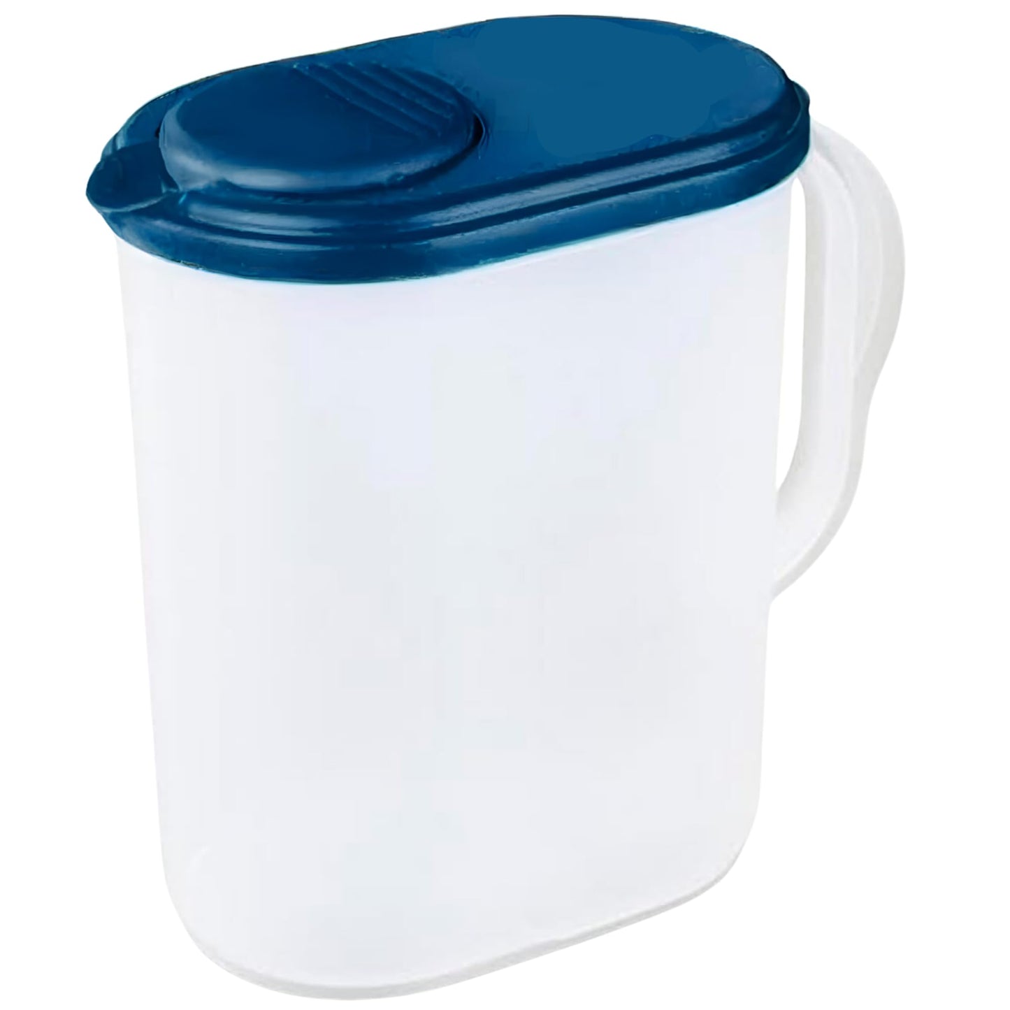 Water Pitcher with Lid 1 Gallon Slim Heavy Duty Plastic Measuring Pitcher with See Through Base, Leak Proof Spill Proof Lid w/Pivot Spout LidCover, BPA-free -Ideal for mixing, storing & serving