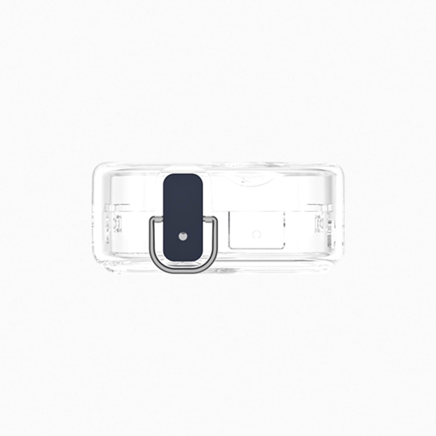 Geiomoo (3), TPU Case for Nothing Ear Soft Flexible Scratch Resistant Protective Cover with Carabiner (Clear)