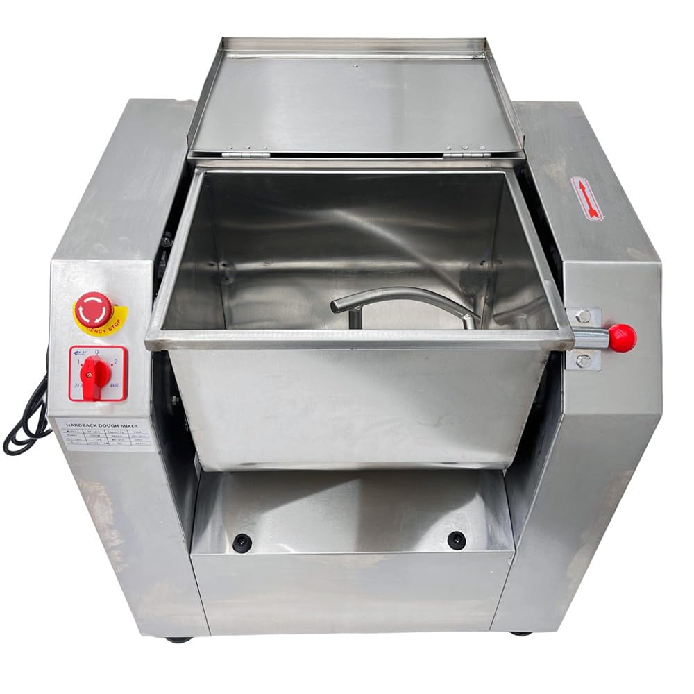 INTSUPERMAI 110V Commercial Dough Mixer Machine 15 KG Kneading Capacity Electric Food Mixer Flour Mixer1500W/2HP for Dough Mixing Kneading